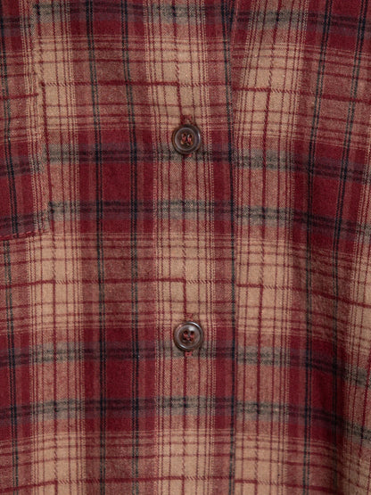 ROGERS FLANNEL JURK - BORDEAUX