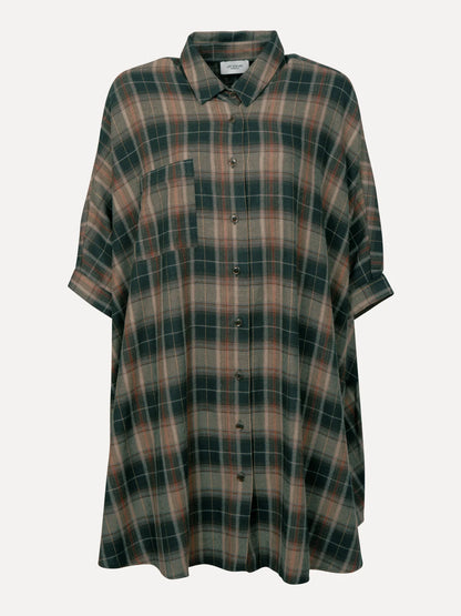 ROGERS FLANNEL JURK - GREEN