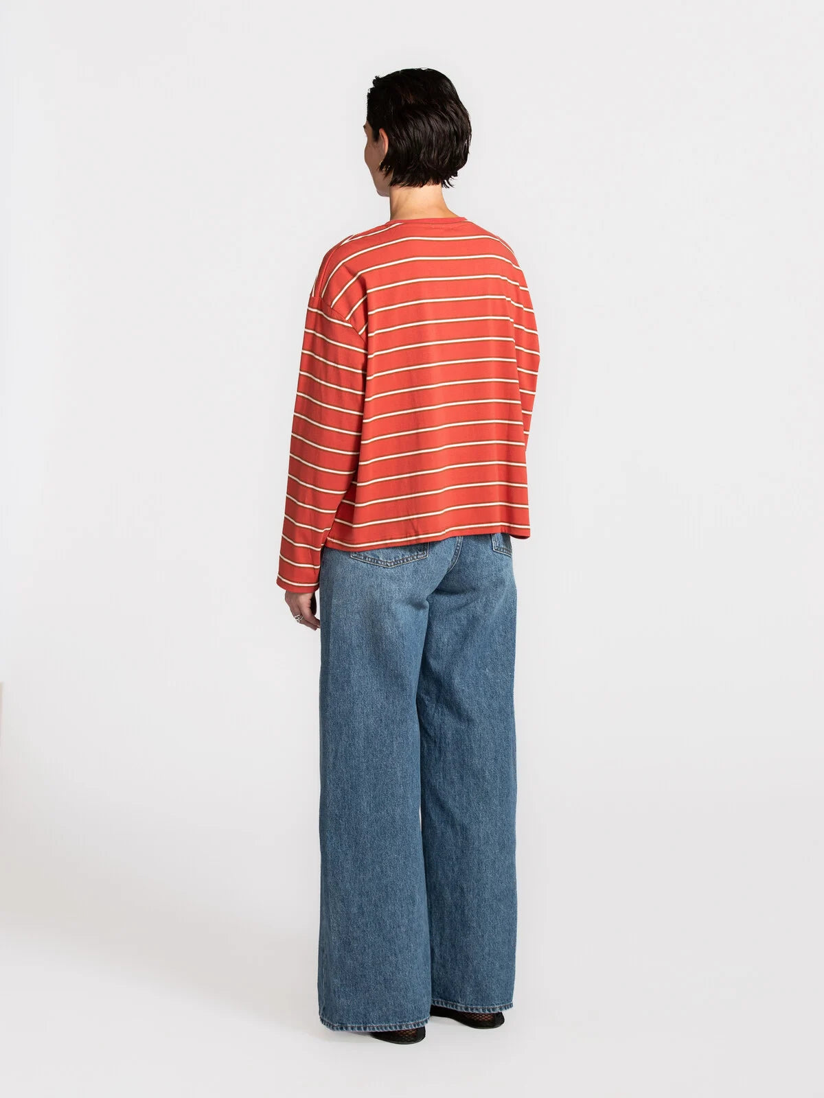GRACE GESTREEPTE LONGSLEEVE - CORAL