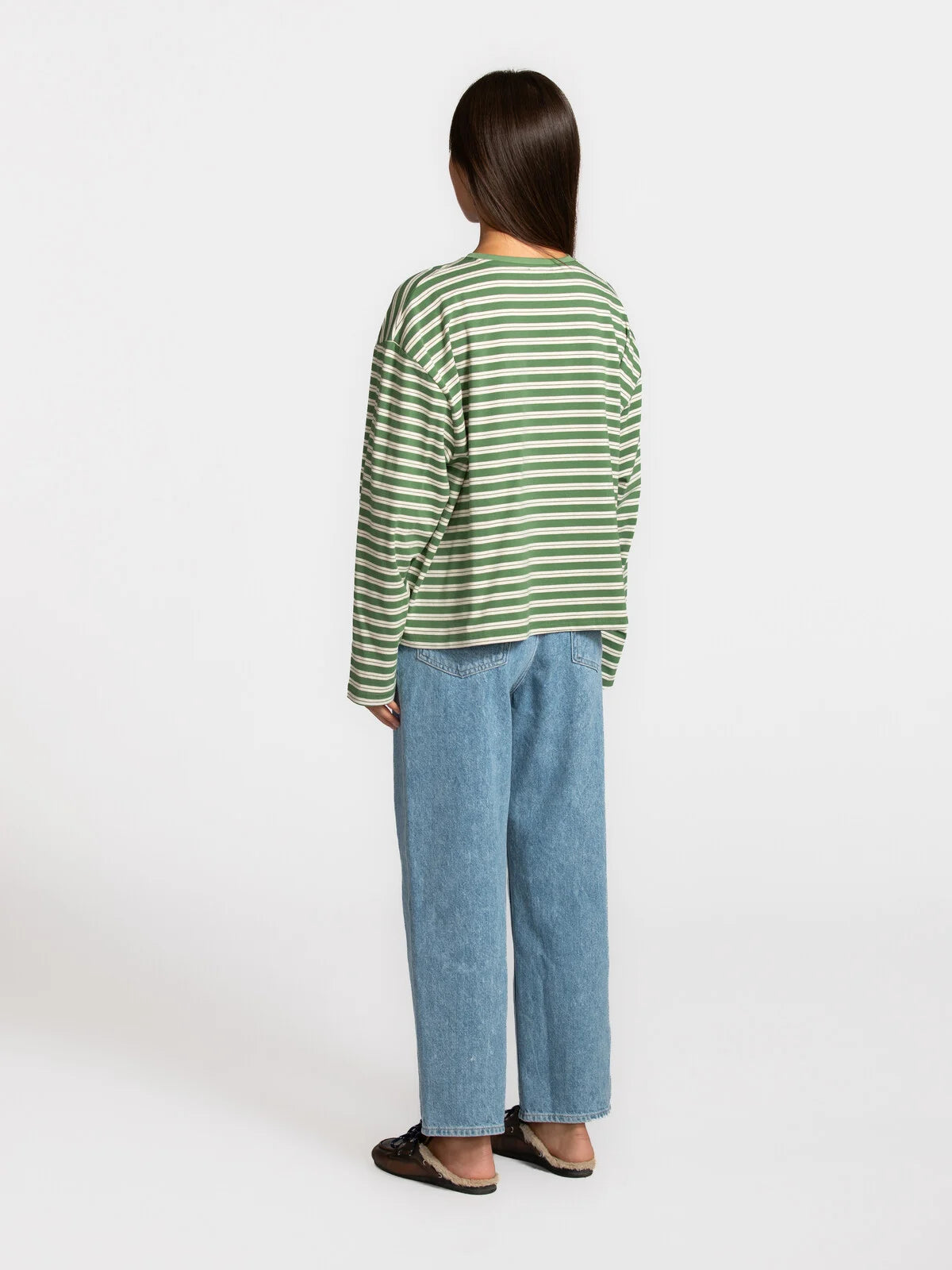 GRACE GESTREEPTE LONGSLEEVE - GREEN