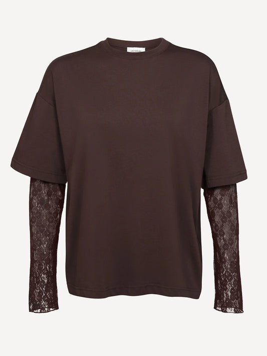 LEONARDO T-SHIRT -  BROWN