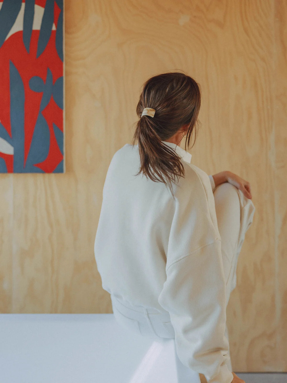RENS POLOKRAAG SWEATER