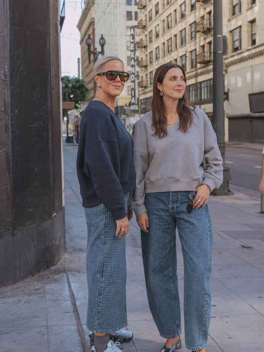 V-HALS SWEATER KATO DARK BLUE