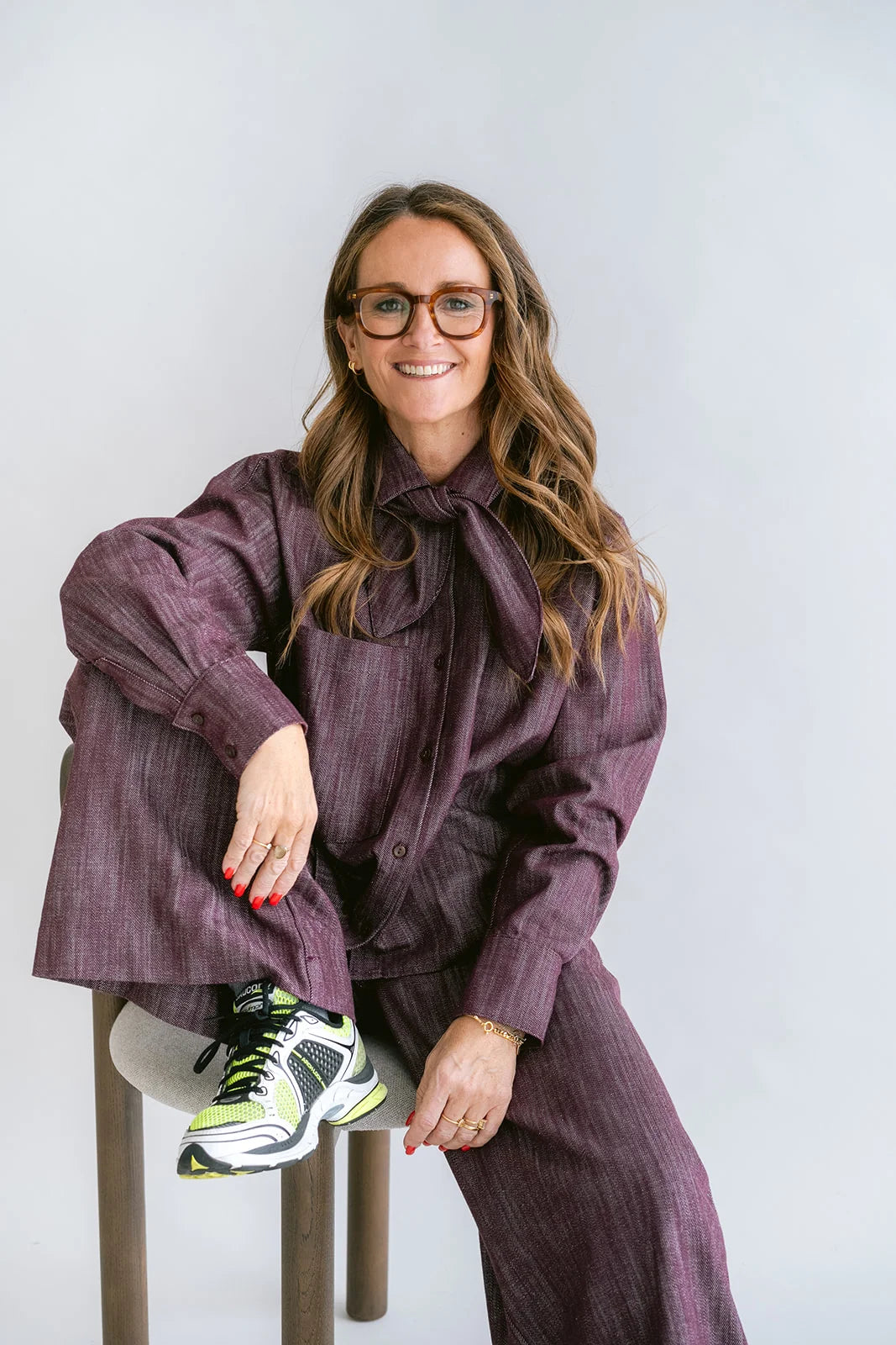 MEG BLOUSE JEANS BORDEAUX