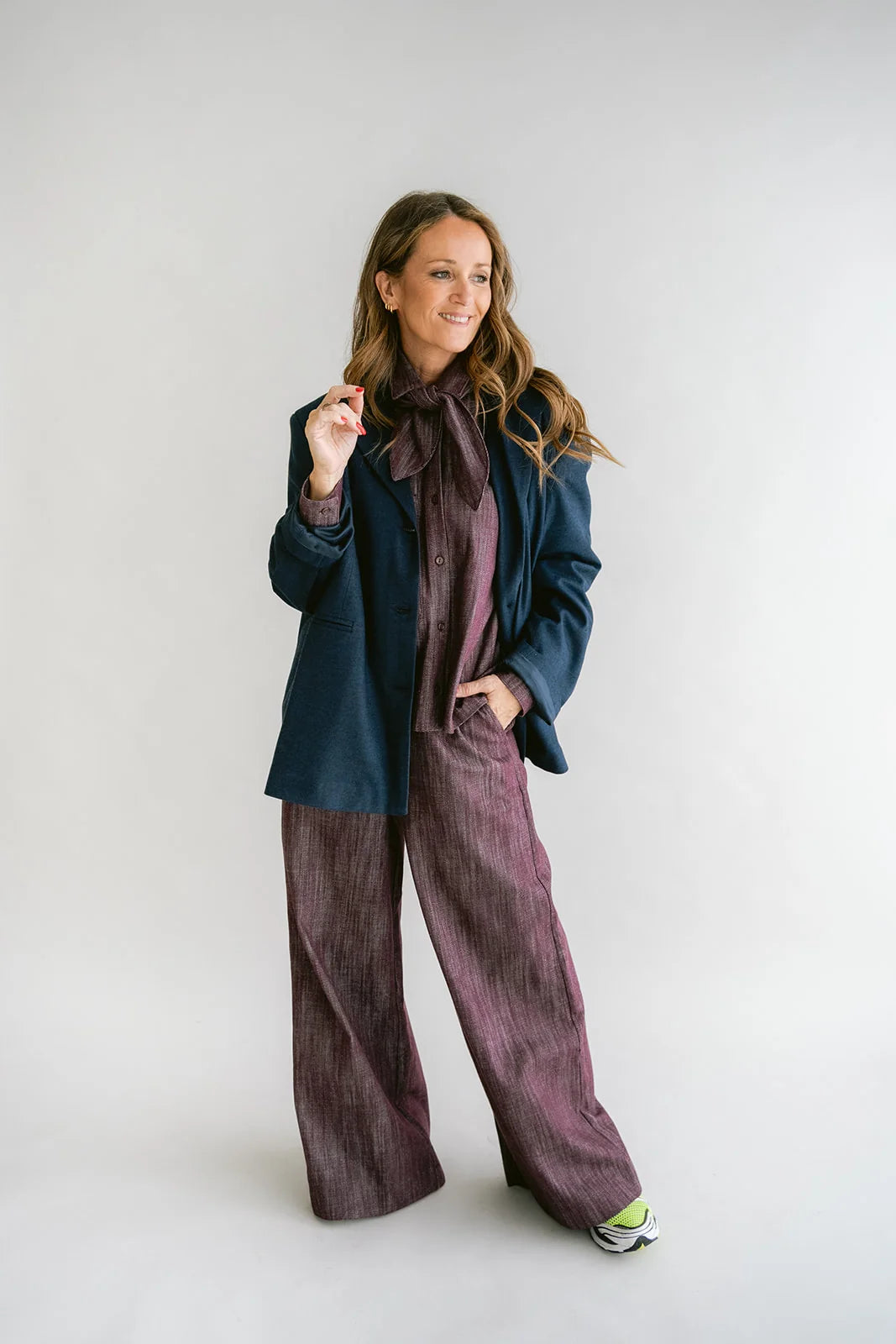 MEG BLOUSE JEANS BORDEAUX