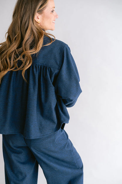 NEW MAYA BLOUSE - SOLID NAVY