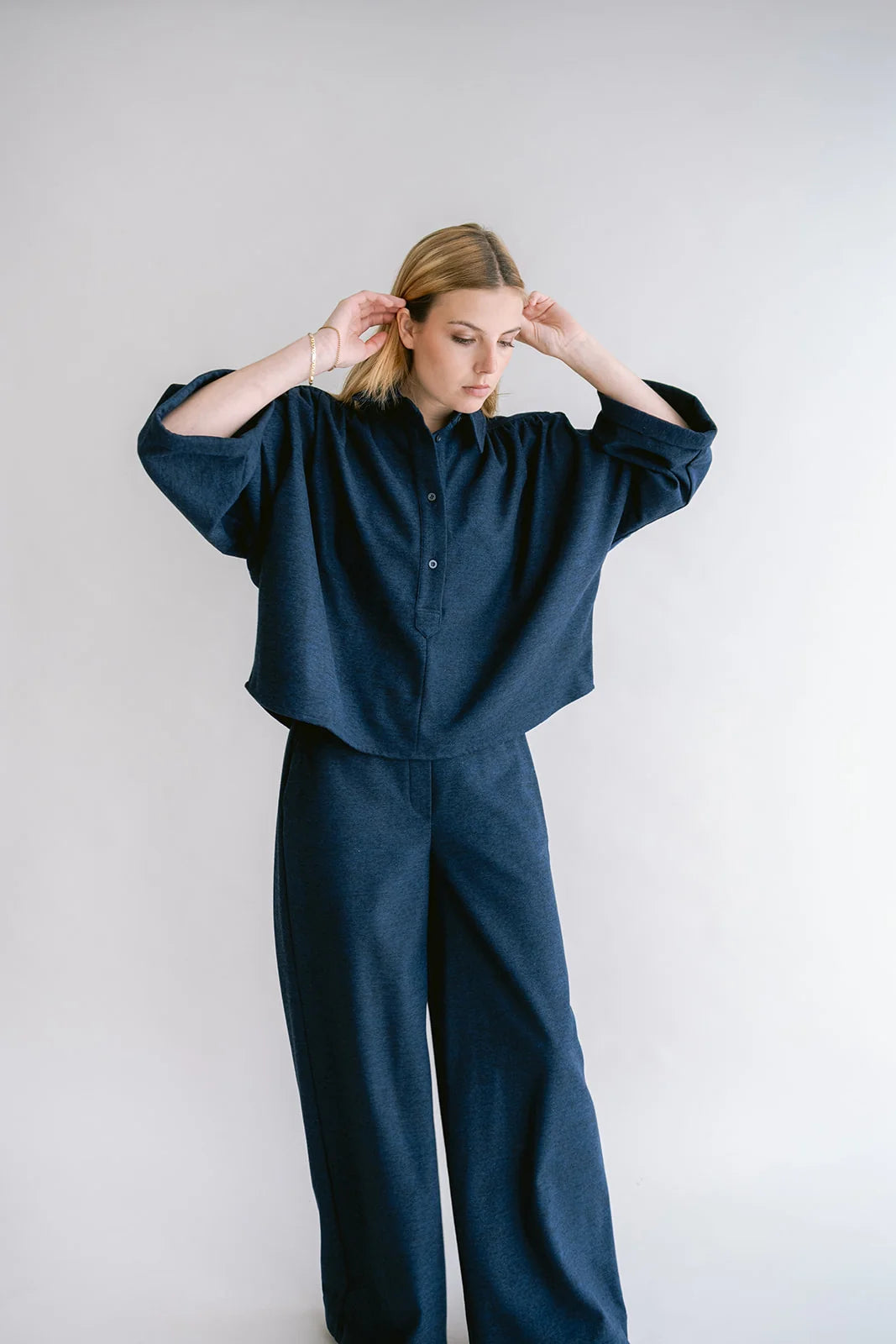 NEW MAYA BLOUSE - SOLID NAVY