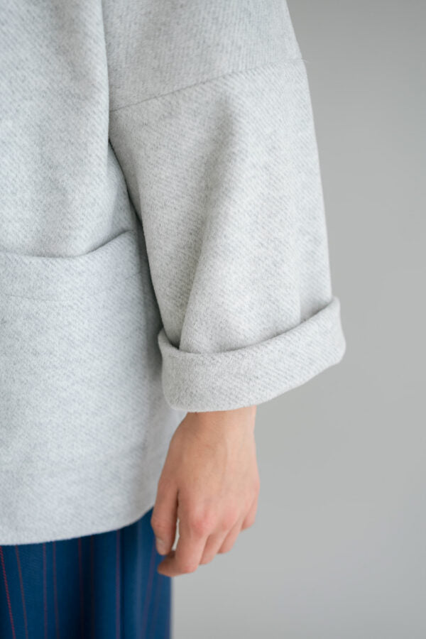 NOOR SHORT JACKET LIGHT GREY