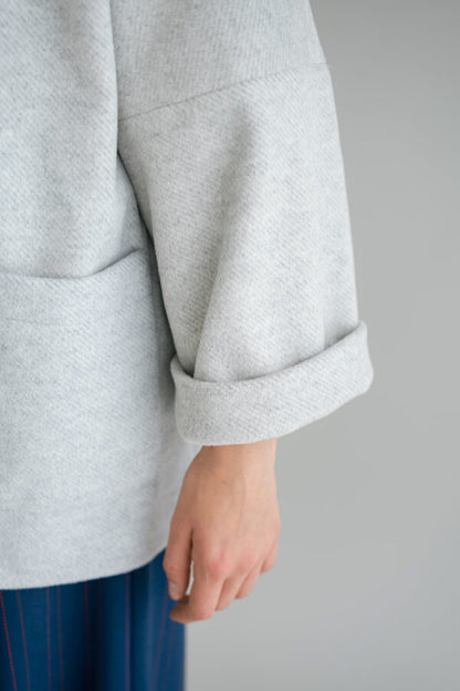 NOOR SHORT JACKET LIGHT GREY