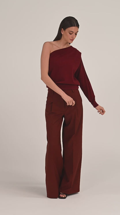 EDITH TROUSERS - RUST