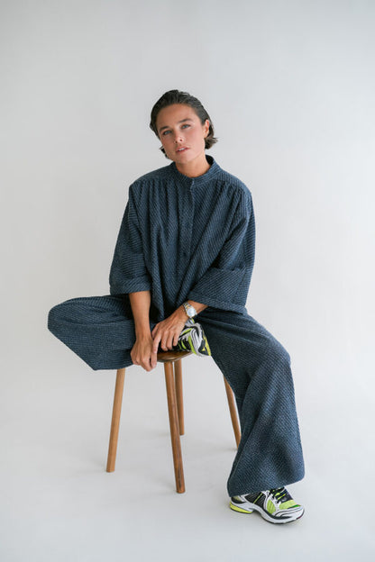 SAM PANTS NAVY TWEED