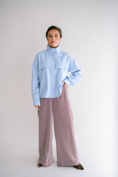 SAM PANTS STRIPE BORDEAUX