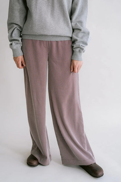SAM PANTS STRIPE BORDEAUX
