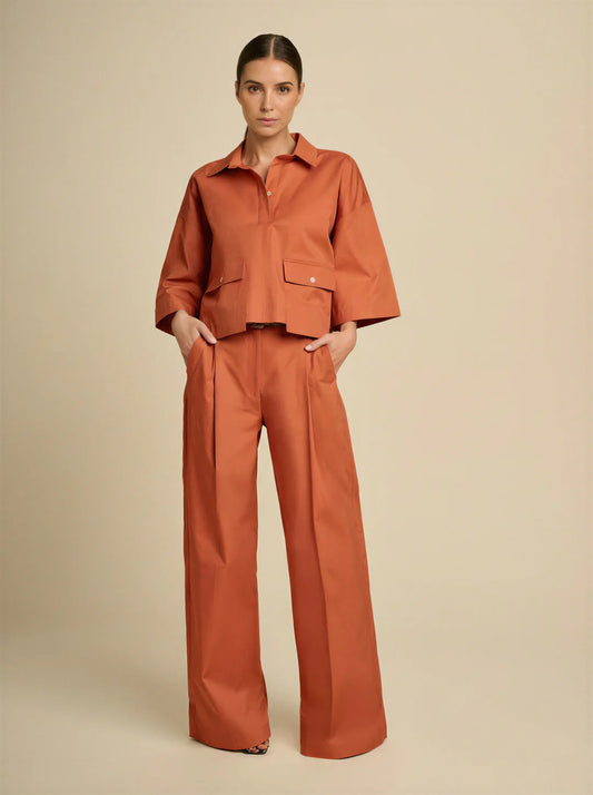 EDITH TROUSERS TERRACOTTA