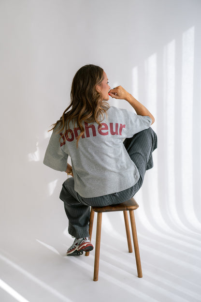 VIKTOR TEE GREY BONHEUR BORDEAUX