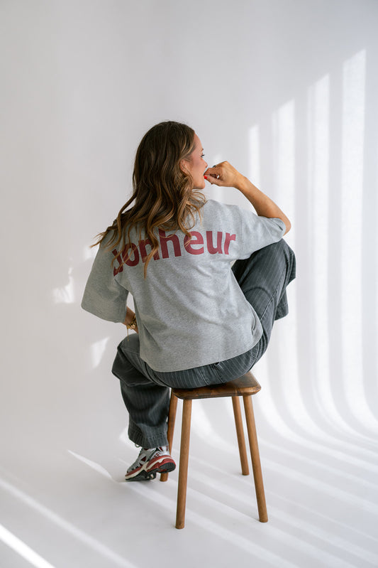 VIKTOR TEE GREY BONHEUR BORDEAUX