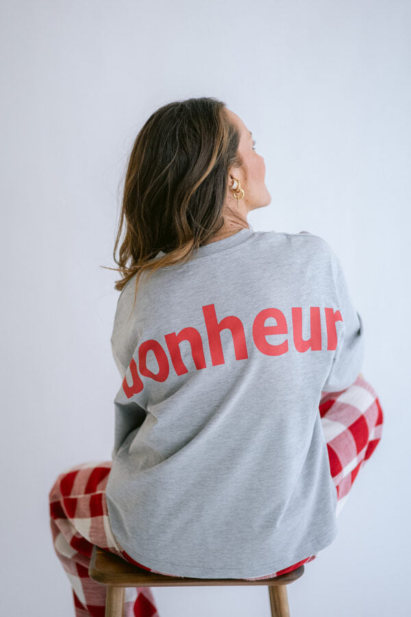 VIKTOR TEE GREY BONHEUR RED